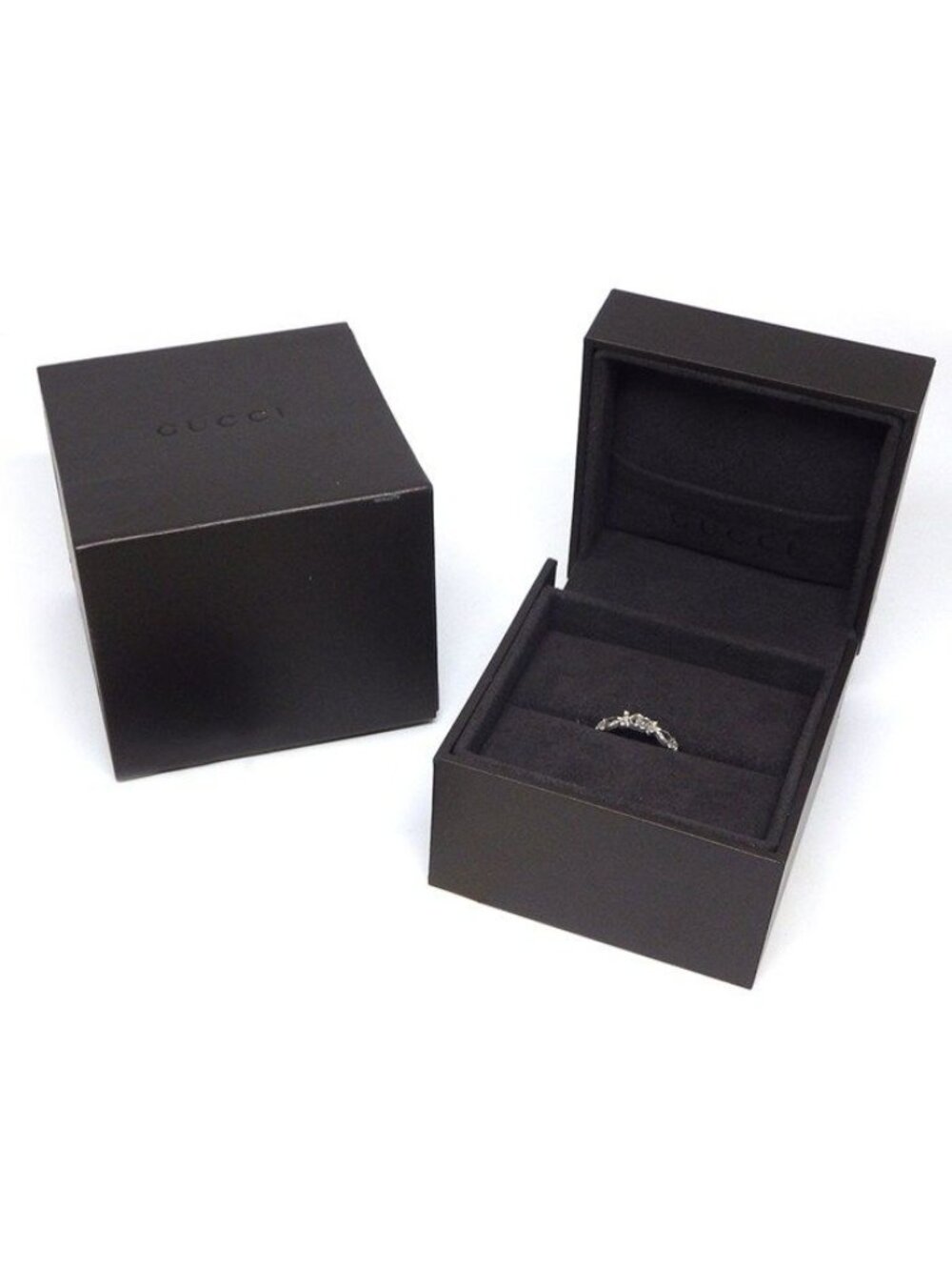 Gucci Ring Flora Double Flower Diamond 18k White Gold - Picture 7 of 7
